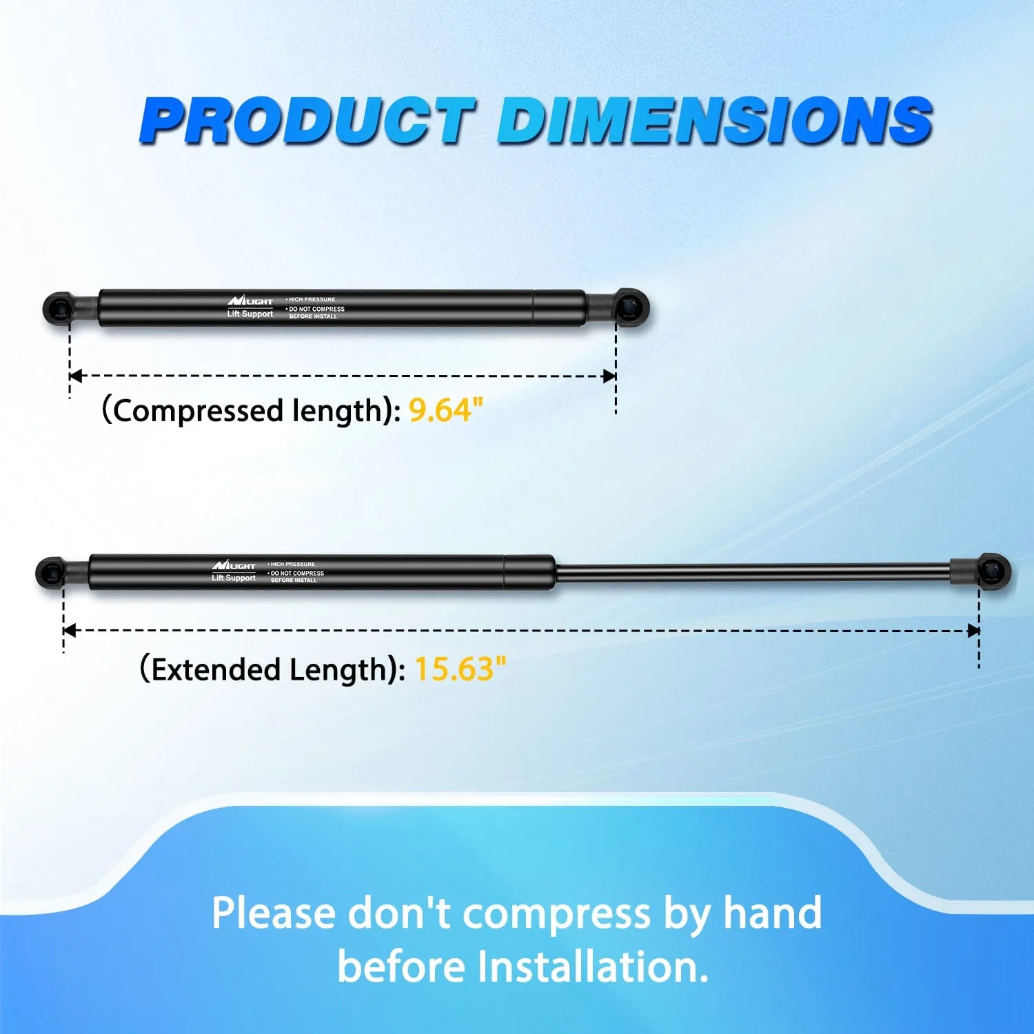 2 PCS Lift Support Struts Replacement for2006-2013 BMW 3 Series 323i 325xi 328i 328xi etc Front Hood Gas Springs Shock Rods