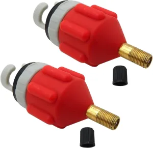 2PCS Orange Inflatable Boat Pump Adapter Air Valve Adapter Pumping Head Connector for Inflatable Rowing Boat Stand Up Paddle Board Kayak