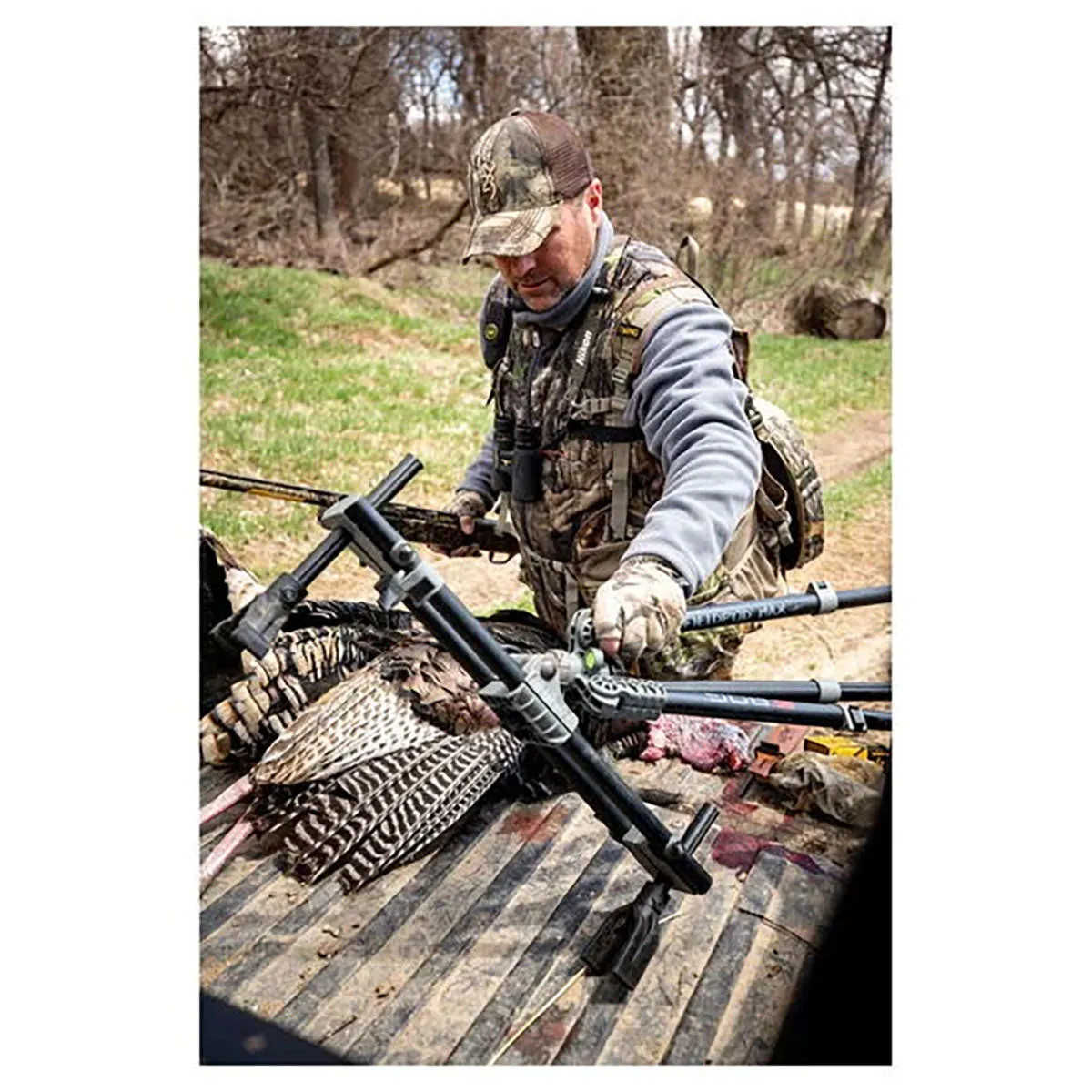 Premium Adjustable Bog Hunting and Shooting Tripod – Lightweight, Sturdy, and Versatile
