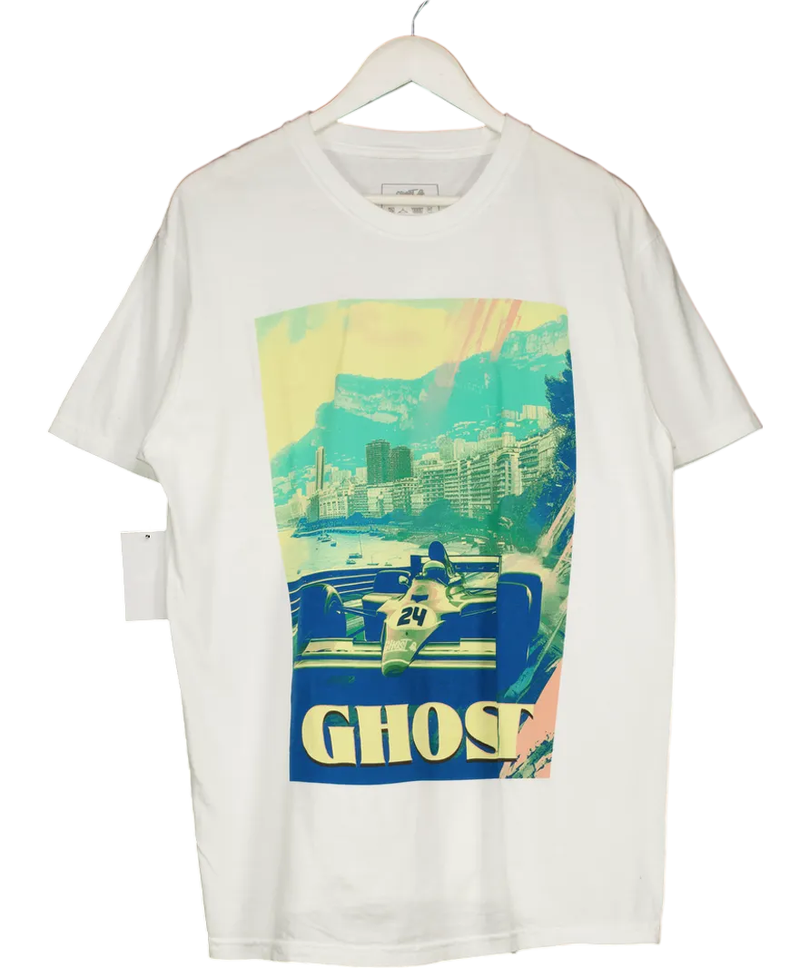ghost White All Gas T Shirt UK L