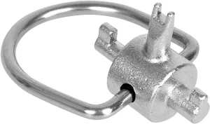 HVAC Tools, Locking Cap Key for Refrigerant Safety Caps, Universal Triple Use Multi Key for Refrigerant HVAC Locking Caps, Tamper Resistant (3 Bits)