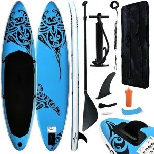 Inflatable Stand Up Paddleboard Set with Accessories, Puncture-Resistant Material, 120.1"x29.9"x5.9", Blue