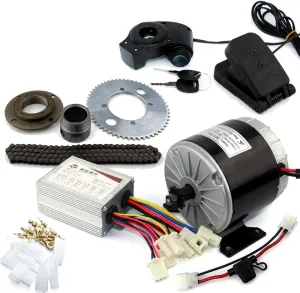 L-faster 24V36V 350W Motor Kit Gokart Engine System with Gas Pedal Child Bike Conversion Kit DIY 4-Wheels Cart