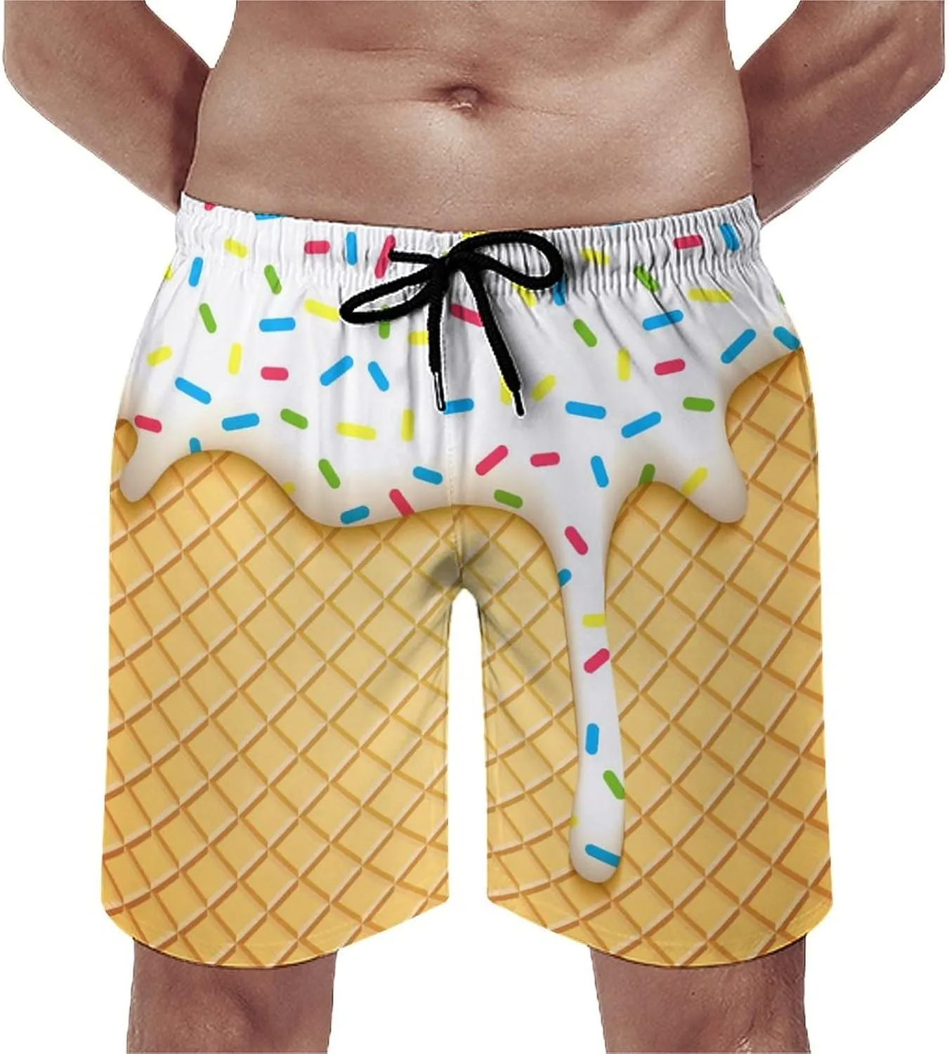 Men's Swim Trunks Quick Dry Casual Board Beach Shorts with Mesh Lining and Pockets S-3XL