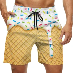 Men's Swim Trunks Quick Dry Casual Board Beach Shorts with Mesh Lining and Pockets S-3XL