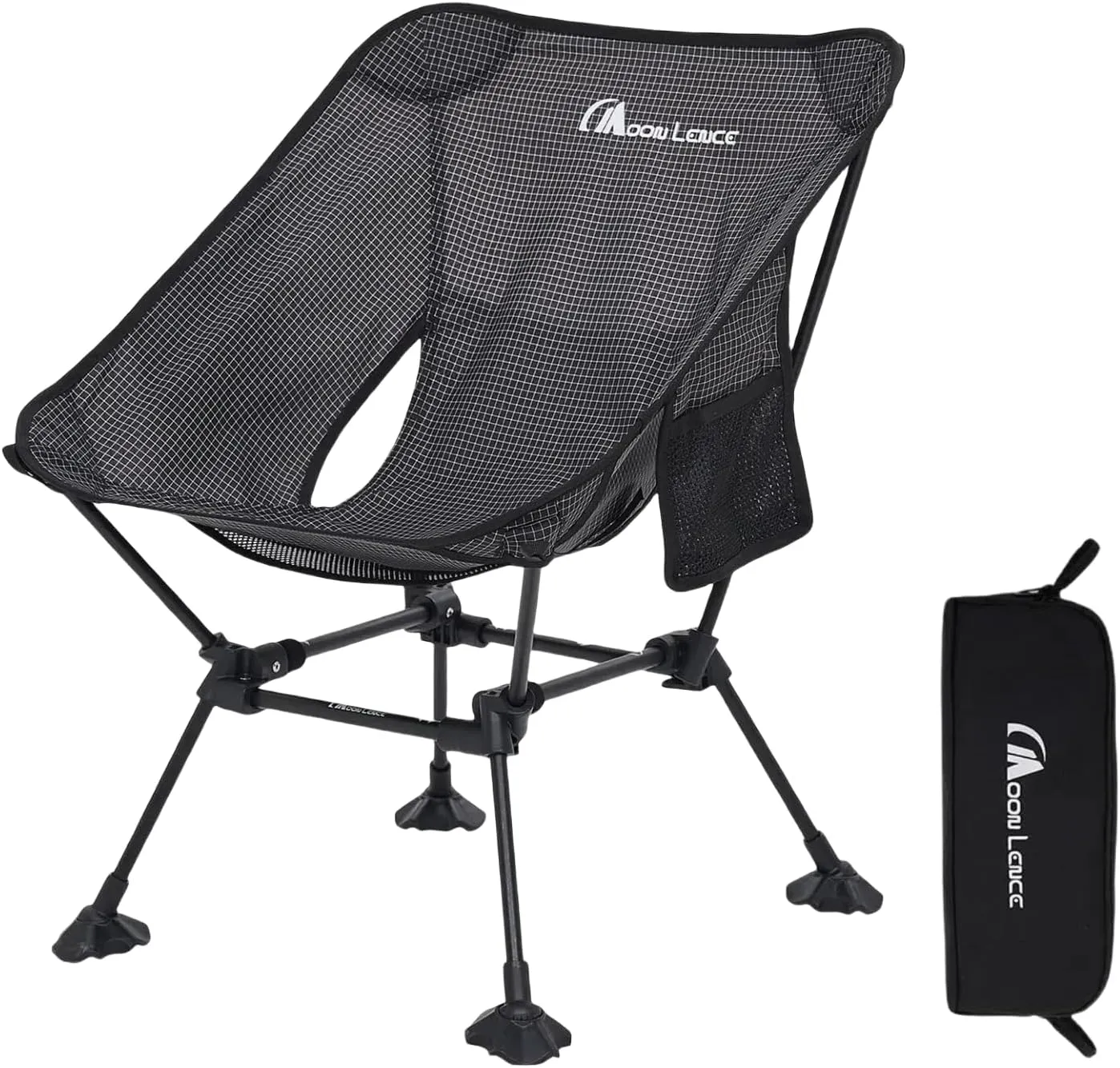 MOON LENCE Portable Camping Chair, Backpacking Chair, Ultralight & Compact, 400 lbs Capacity, for Outdoor Camp, Travel, Beach, Picnic, Hiking