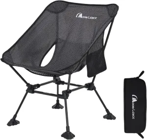 MOON LENCE Portable Camping Chair, Backpacking Chair, Ultralight & Compact, 400 lbs Capacity, for Outdoor Camp, Travel, Beach, Picnic, Hiking