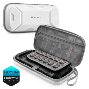 Mumba Carrying Case for Nintendo Switch 2 2025, [Plus Version] Portable Protective Travel Carry handbag Pouch for Blade/Titan Case [Large Capacity] (White)