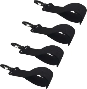Nylon Kayak Paddle Straps Portable Holder Buckle for SUP Universal Flexible Webbing Strap with Clips for Inflatable Boat Paddle