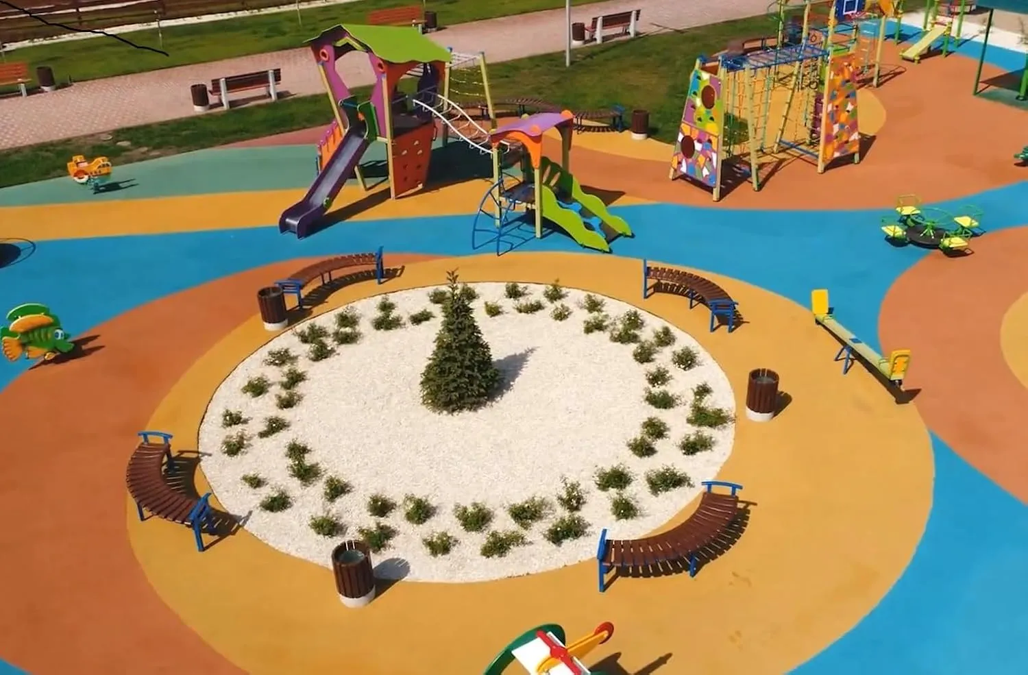 Poured-in-Place Surfacing Repair Kit Fix Rubber Playground (Blue, Standard)