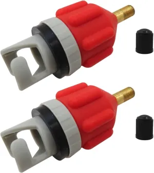 Premium 2Pcs Inflatable Boat SUP Pump Adapter, Premium Conventional Air Adapter, Sturdy SUP Air Adapter, Inflation and Strong Sealing SUP Pump Adapter, for Inflatable Boat, Paddleboard, Kayak, Orange