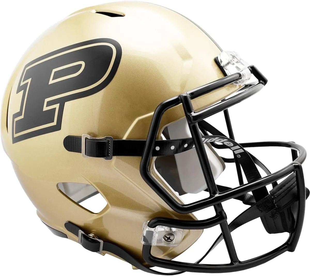Riddell NCAA Purdue Boilermakers Helmet Full Size ReplicaHelmet Replica Full Size Speed Style 2017, Team Colors, One Size