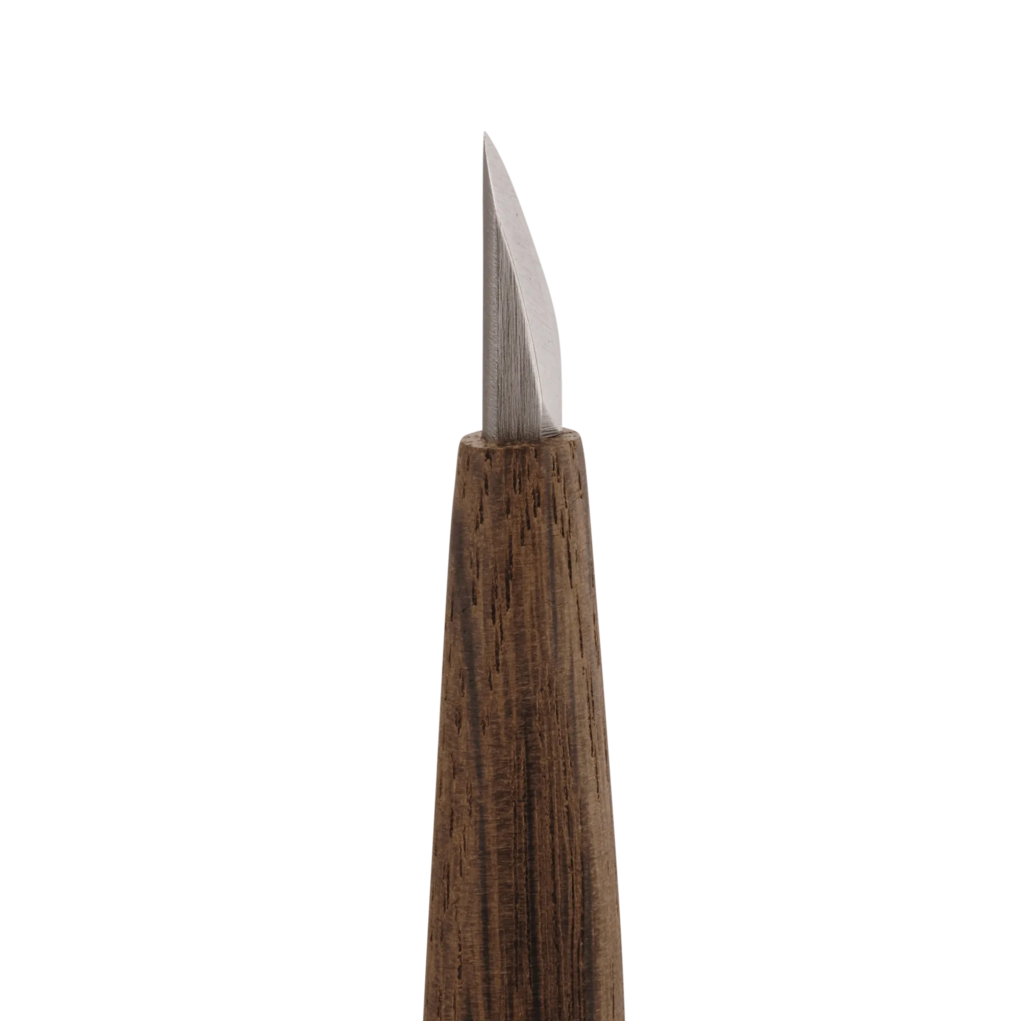 Short Single-Bevel Carving Knife - Curved Edge