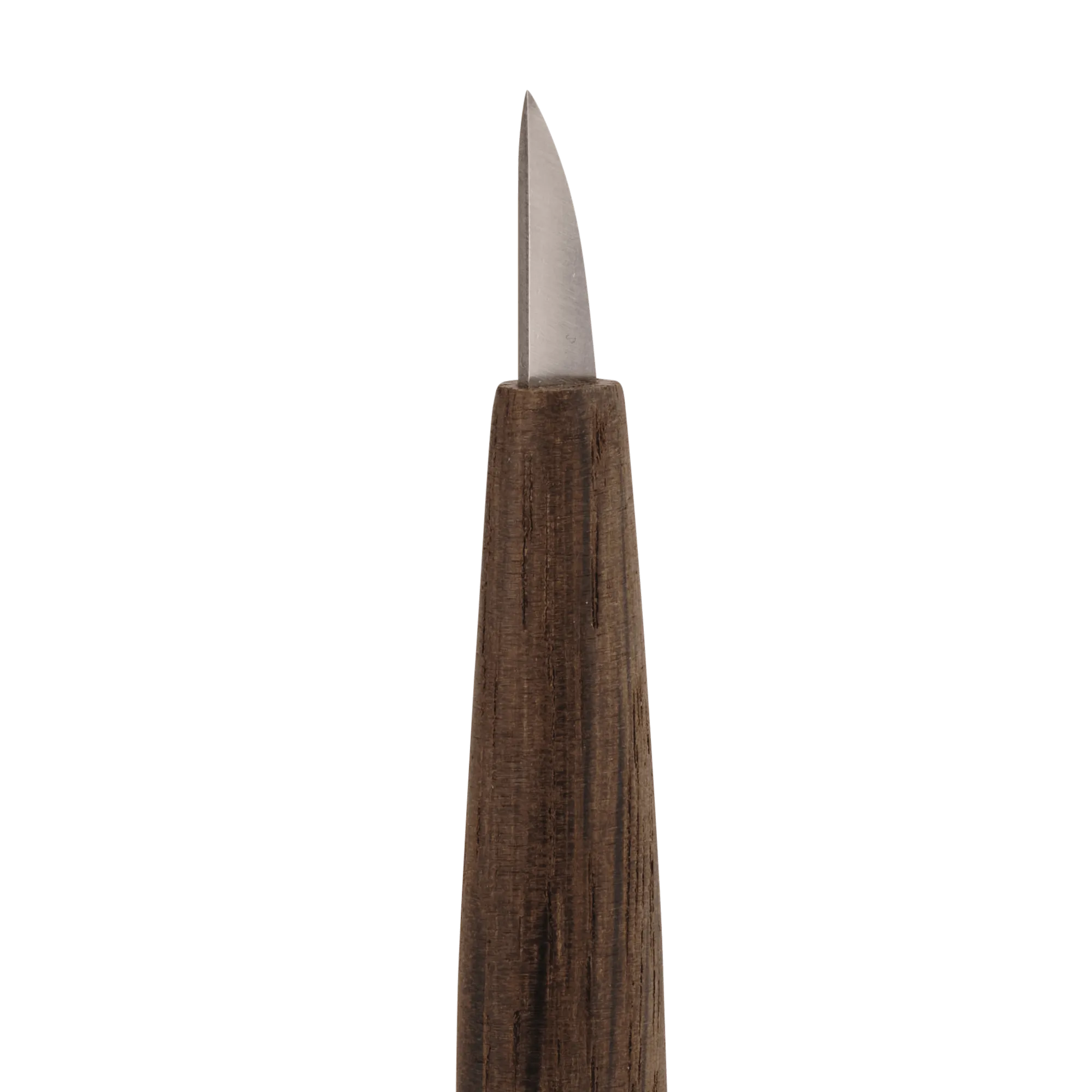 Short Single-Bevel Carving Knife - Curved Edge