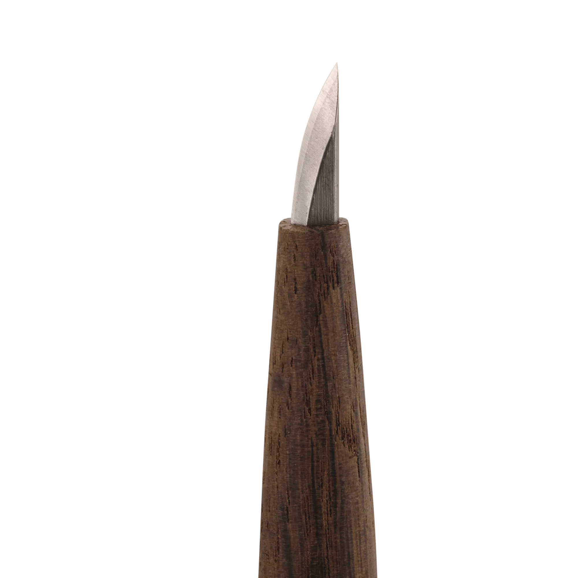 Short Single-Bevel Carving Knife - Curved Edge