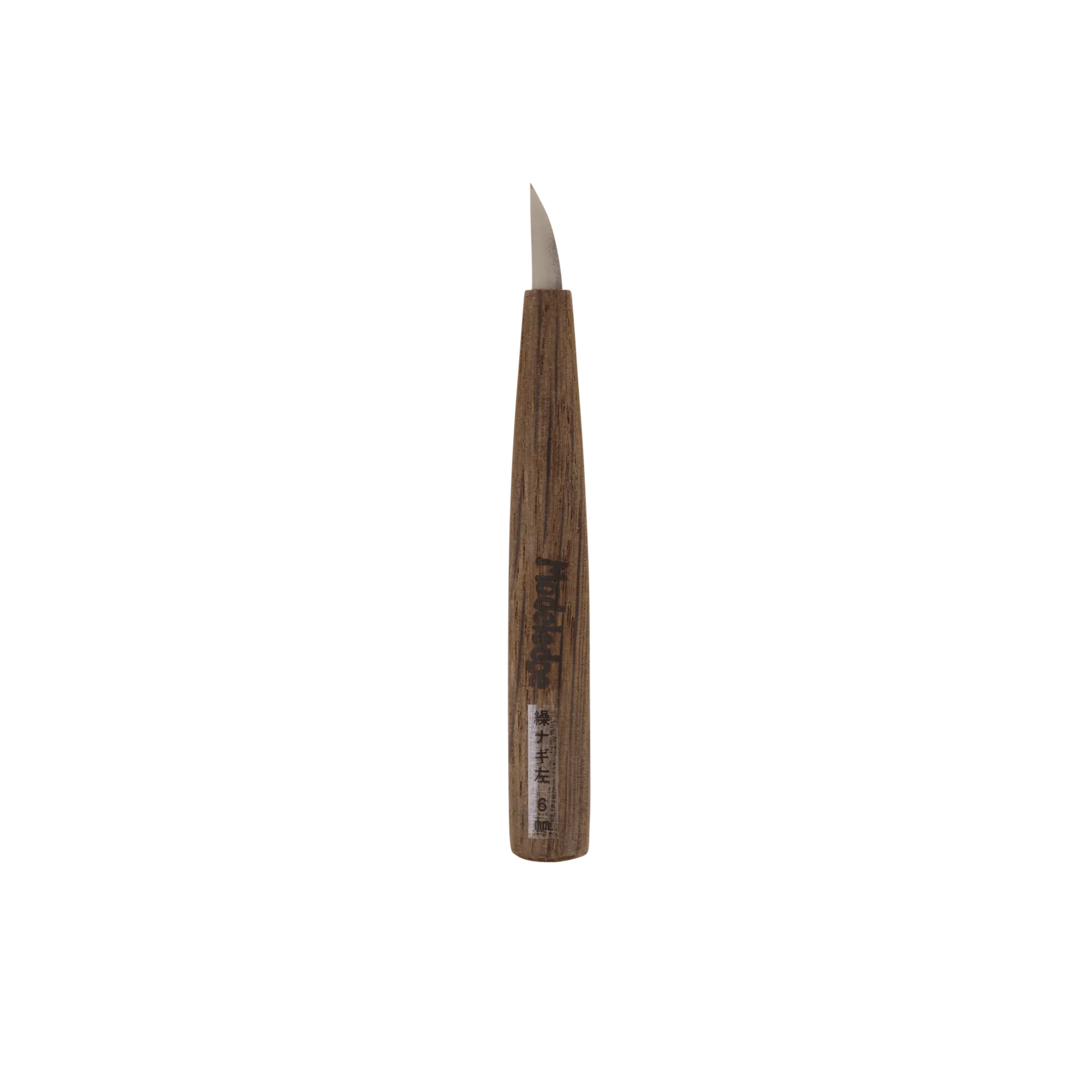 Short Single-Bevel Carving Knife - Curved Edge