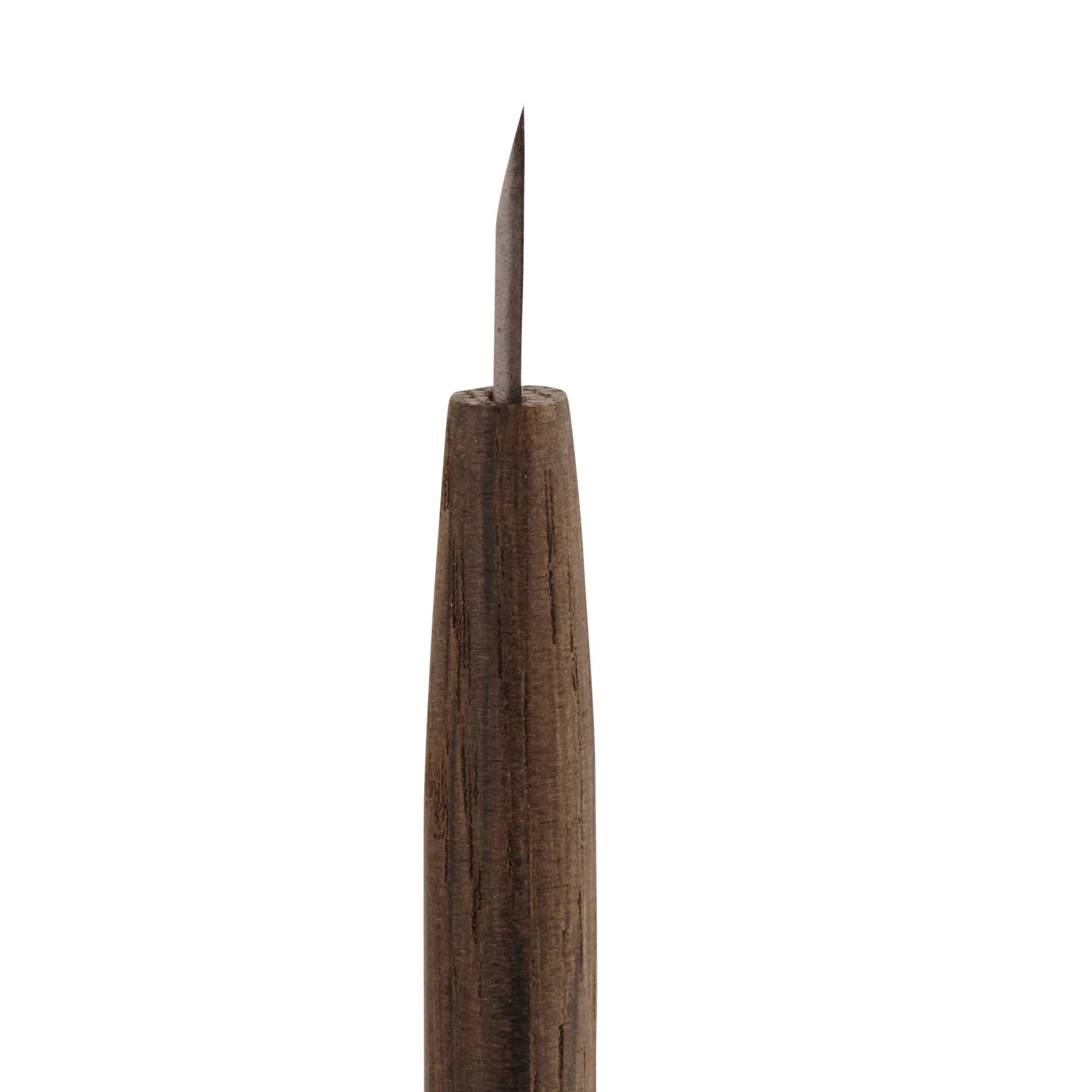 Short Single-Bevel Carving Knife - Curved Edge