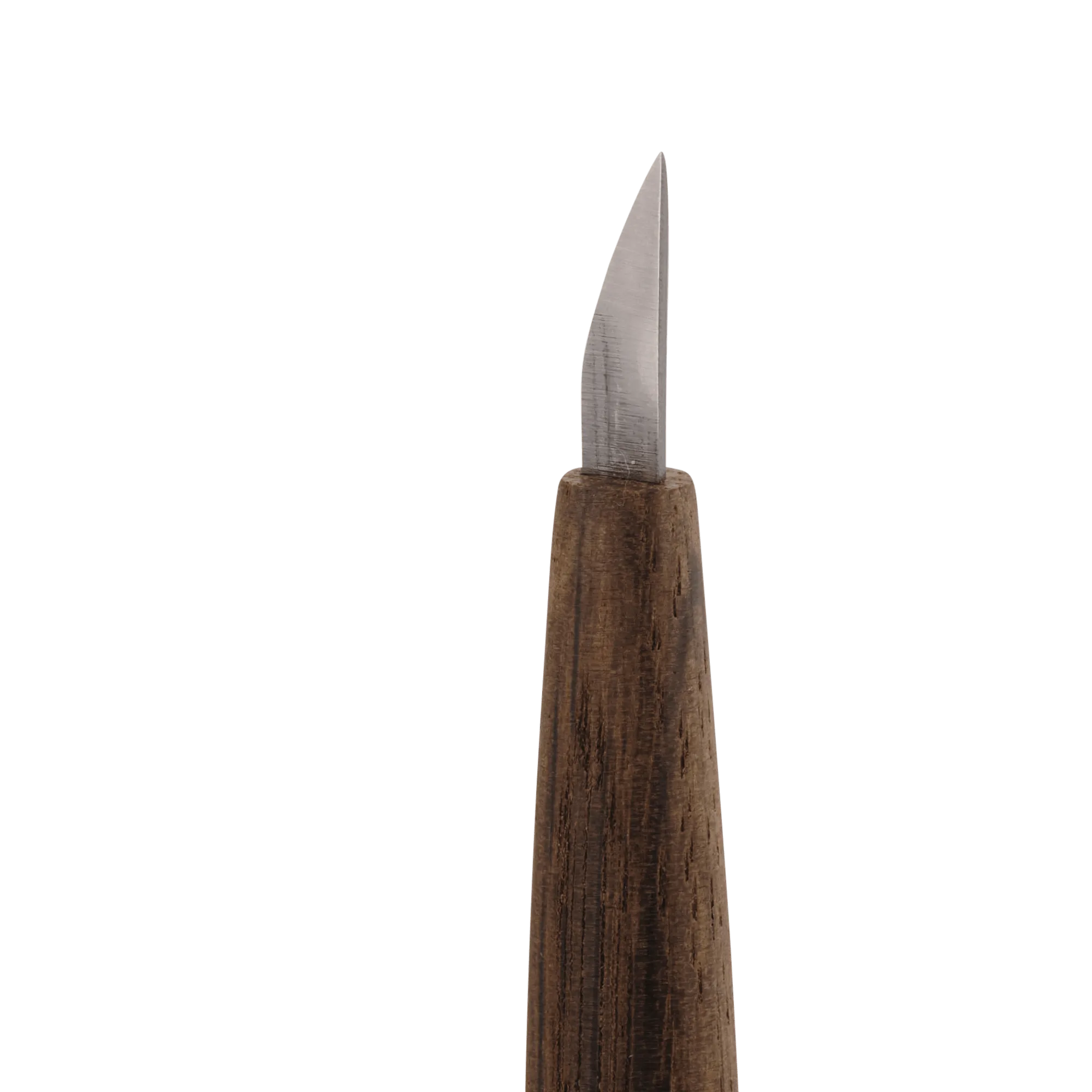 Short Single-Bevel Carving Knife - Curved Edge