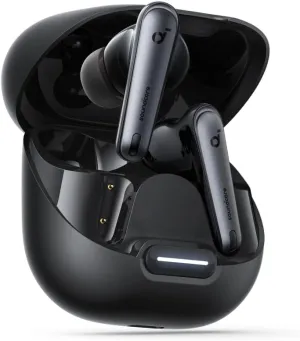 Soundcore by Anker Liberty 4 NC Wireless Earbuds, 98.5% Noise Reduction, Adaptive Noise Cancelling to Ears and Environment, Hi-Res Sound, 50H Battery, Wireless Charging, Bluetooth 5.3