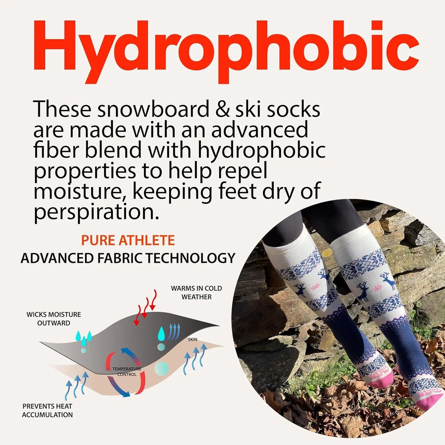Warm Wool Ski Socks Winter  Women Skiing Merino Snowboard Pack Men