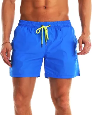 YnimioAOX Men's Swim Trunks Quick Dry Beach Shorts Swimwear Bathing Suit